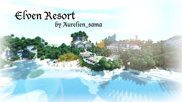 Скачать карту для Minecraft 1.7.2, 1.6.4, 1.5.2 - Остров Elven Resort