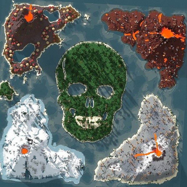 Скачать карту на выживание для Minecraft 1.7.2, 1.6.2, 1.5.2 / Grimlock Hollow