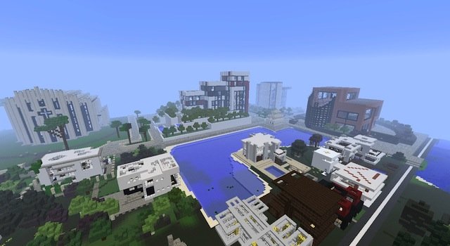 Скачать бесплатно карту для Minecraft 1.6.2, 1.5.2 / Modern City