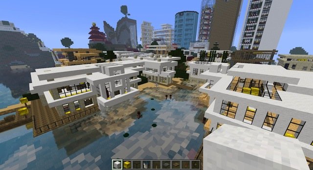 Современный город / Карта для Minecraft 1.6.2, 1.5.2