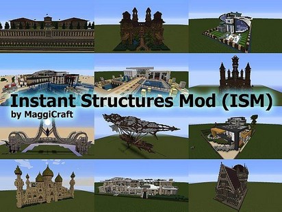 Мод Instant Massive Structures для Minecraft 1.11.2/1.10.2