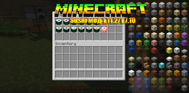 Майнкрафт Sushi мод для версии 1.11.2/1.7.10