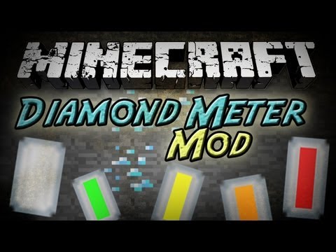 Бесплатно скачать мод для Майнкрафт / Детектор алмазов / Diamond Meter