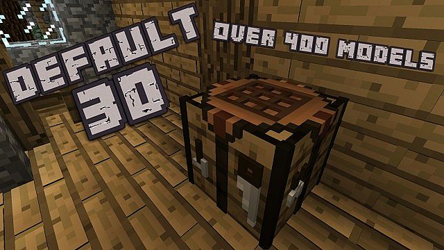 Скачать 3D текстуры для Майнкрафт 1.8/1.7.10/1.7.2/1.6.4