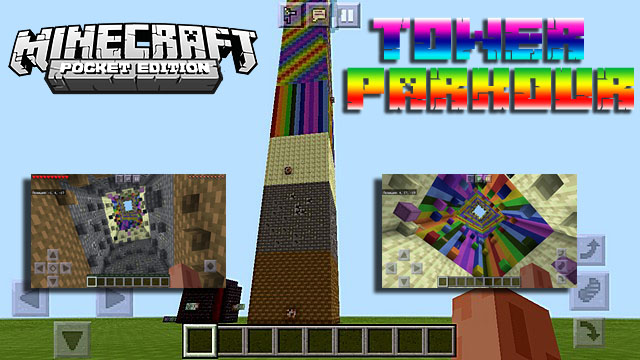 Карта Tower Parkour для Майнкрафт ПЕ на Андроид