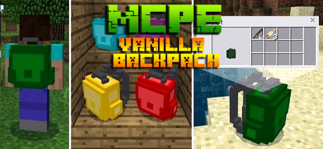 Скачать мод для MCPE 1.16 на телефон / Рюкзак