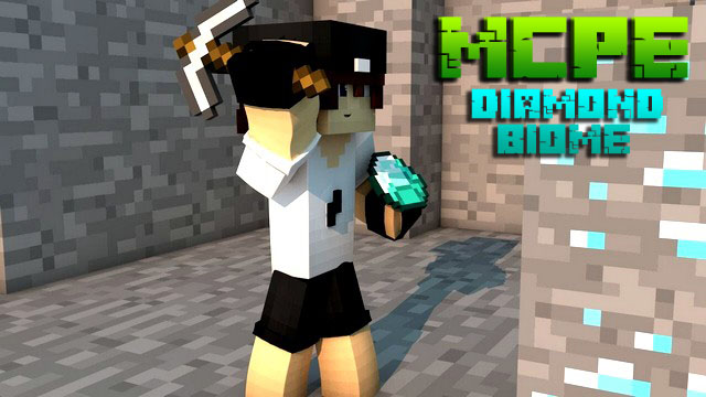 Скачать мод на Андроид для MCPE 1.16 - Diamond Biome