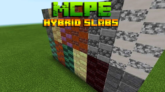 Скачать мод для Майнкрафт ПЕ 1.16 на Андроид / Hybrid slabs
