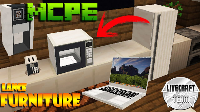 Скачать мод на мебель для MCPE 1.16, 1.15, 1.14