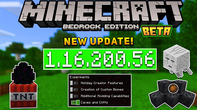 Minecraft PE 1.16.200.56 для Android, Xbox One, Windows 10