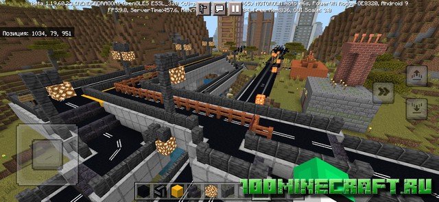 Карта Дороги для транспорта &#128241; Майнкрафт Bedrock