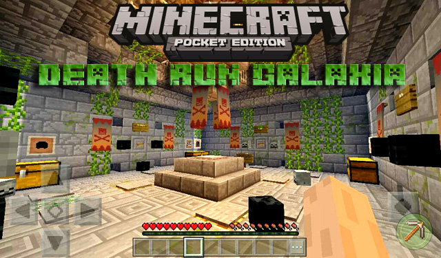 Карта Death Run Galaxia на Майнкрафт PE 1.2.13, 1.2.10, Windows 10