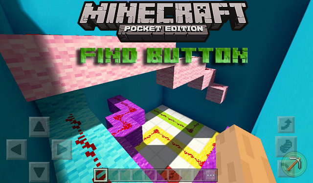 Карта Find Button на Майнкрафт PE 1.2.13, 1.2.10, Windows 10