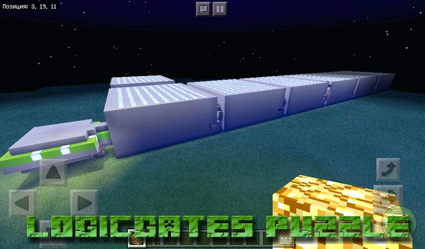 Карта Logicgates Puzzle на Майнкрафт PE, Windows 10
