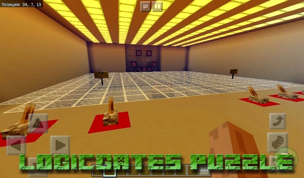 Карта Logicgates Puzzle на Майнкрафт PE, Windows 10