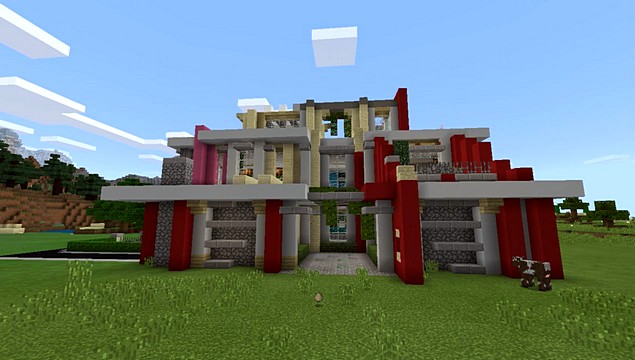 Карта на Андроид Mansion colourful для Minecraft PE