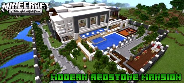 Карта для MCPE 1.16 | Современный особняк с механизмами