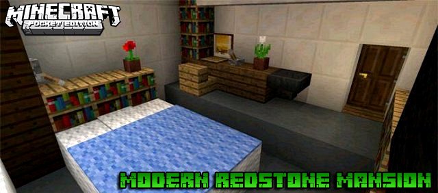 Карта для MCPE 1.16 | Современный особняк с механизмами