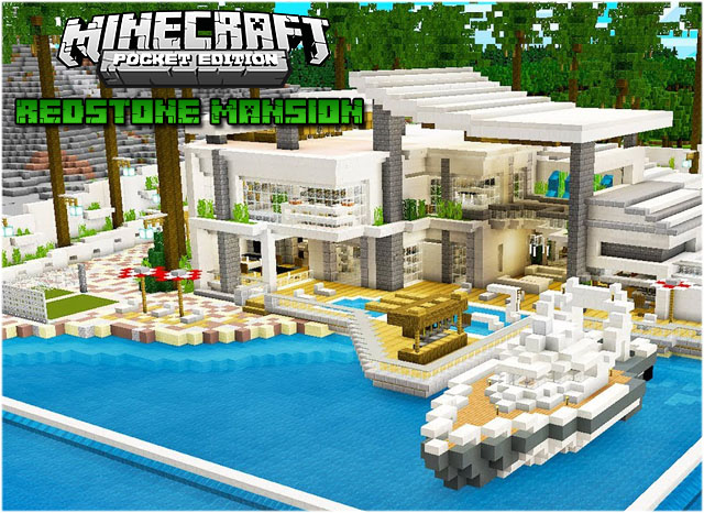 Карта Redstone Mansion для Майнкрафт ПЕ 1.16.40, 1.16.201