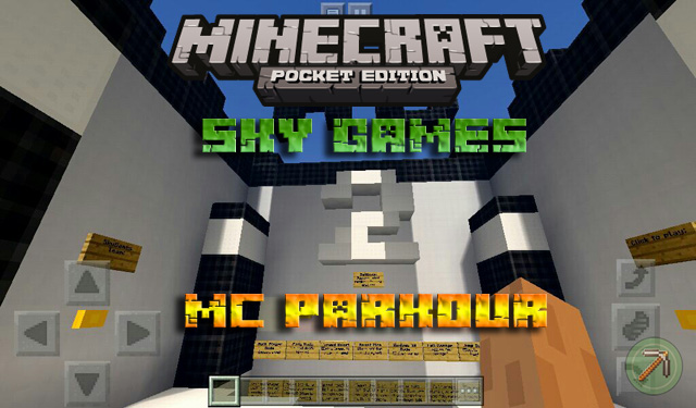 Карта SG: MC Parkour 2 на Майнкрафт PE 1.2.13, 1.2.10, Windows 10
