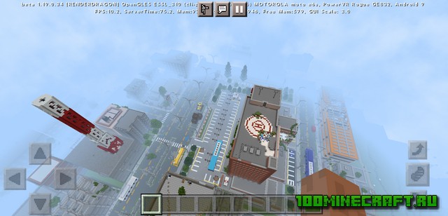 Карта для MCPE &#127961; Зомби город