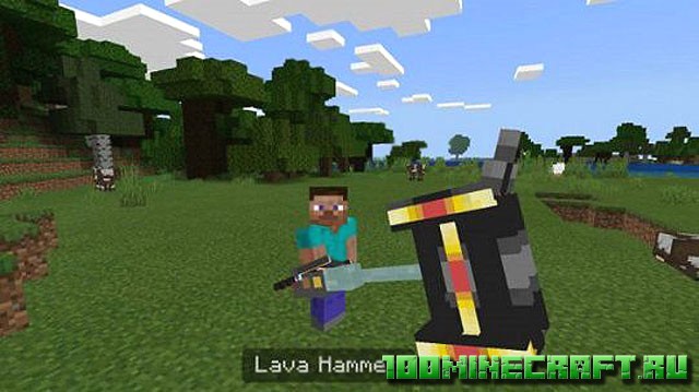 Hammer [1.19] Молот, 3D оружие, инструменты на Майнкрафт ПЕ