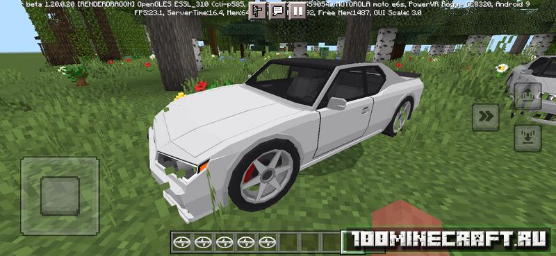 Мод на машину Scion tC для Minecraft PE 1.20 на Телефон