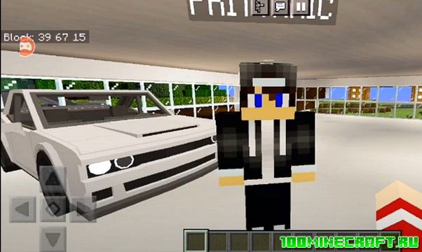 Мод на машину SRT Dodge Demon Minecraft PE 1.16