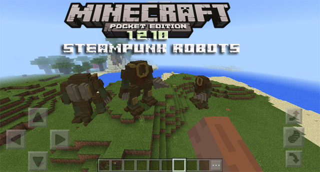 Мод Steampunk Robots для Minecraft PE 1.2.10