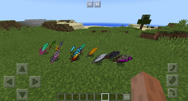 Мод Weapons Sword на Майнкрафт ПЕ 1.2.10 / Windows 10