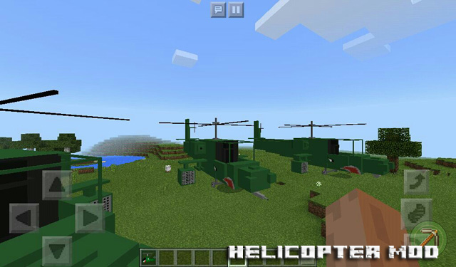 Мод Helicopter для Minecraft PE 1.2.10
