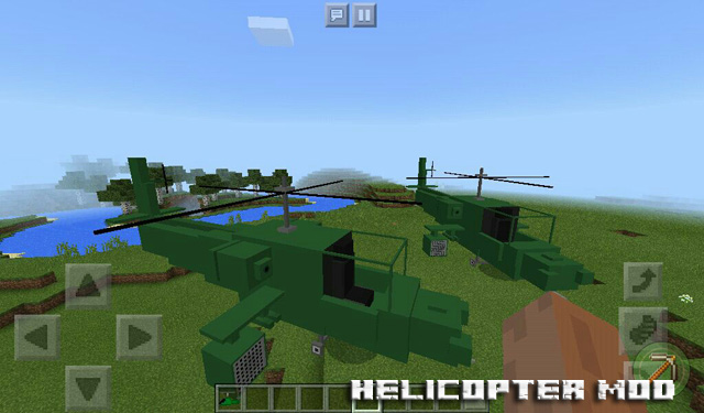 Мод Helicopter для Minecraft PE 1.2.10