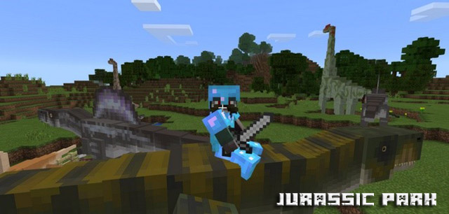 Скачать мод Jurassic park для Minecraft PE 1.2.9