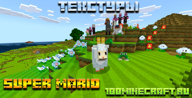 Скачать Майнкрафт текстуры Super Mario &#128241; MCPE