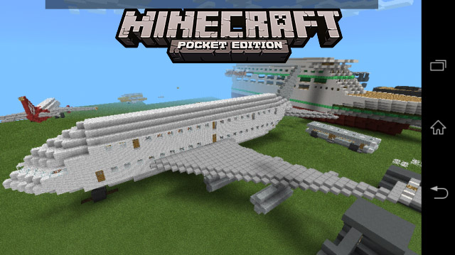 Карта для планшета или телефона / AIRBUS Minecraft PE