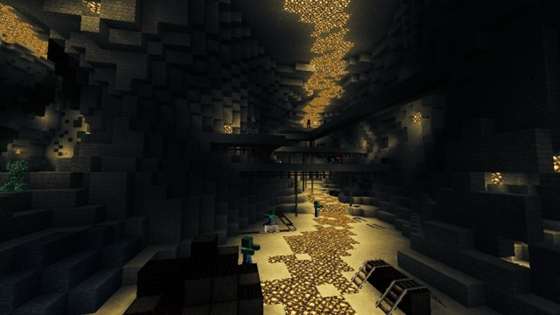 Скачать бесплатно карту Майнкрафт PE/Андроид - Glowing Caverns