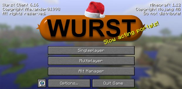 Скачать Майнкрафт чит Wurst MC 1.12 | XRay :: Fly :: Items