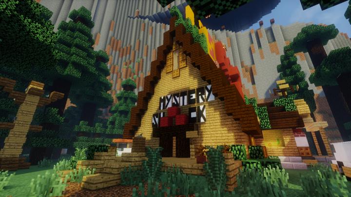 Карта Gravity Falls на прохождение для Майнкрафт 1.12.2