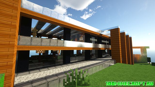 Карта современный особняк для Майнкрафт | Modern mansion