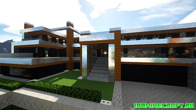 Карта современный особняк для Майнкрафт | Modern mansion
