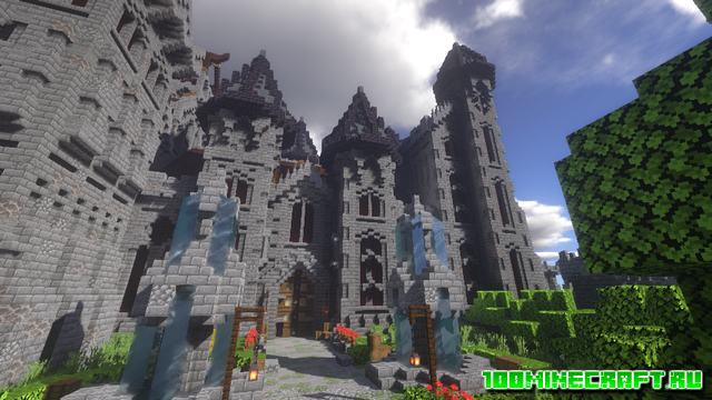 Карта Castle and Tower для Майнкрафт 1.16.5