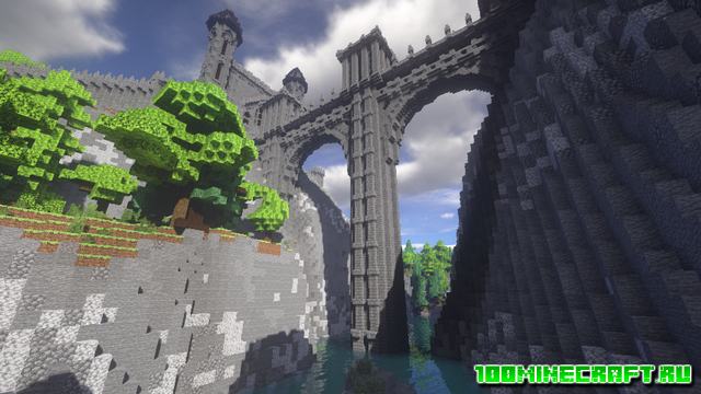 Карта Castle and Tower для Майнкрафт 1.16.5