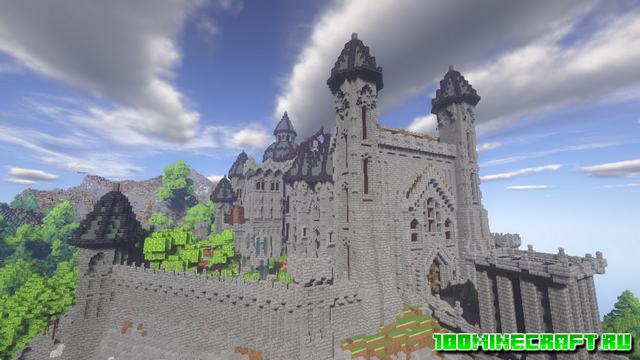 Карта Castle and Tower для Майнкрафт 1.16.5