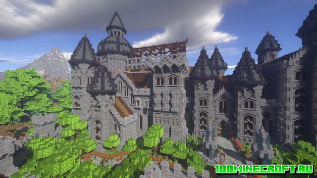 Карта Castle and Tower для Майнкрафт 1.16.5