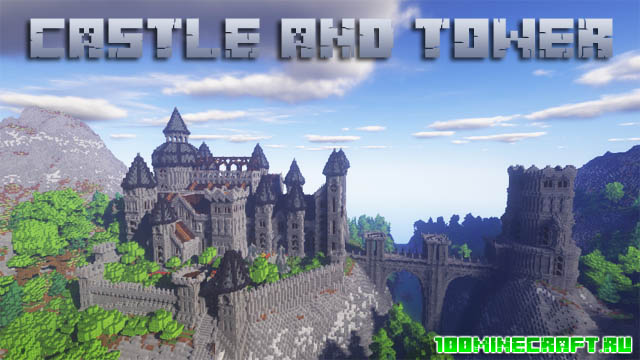 Карта Castle and Tower для Майнкрафт 1.16.5