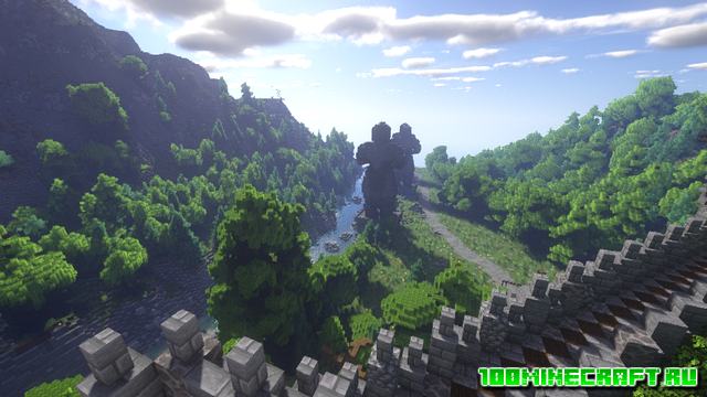 Карта Castle and Tower для Майнкрафт 1.16.5