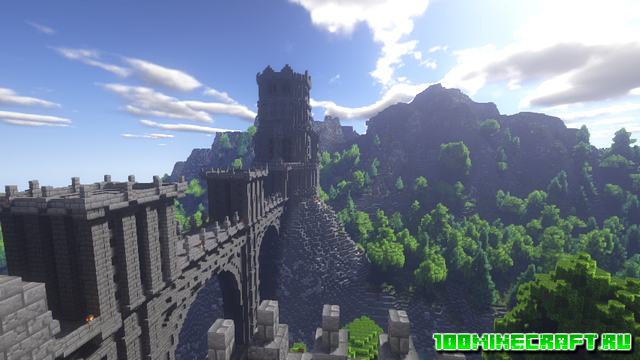 Карта Castle and Tower для Майнкрафт 1.16.5