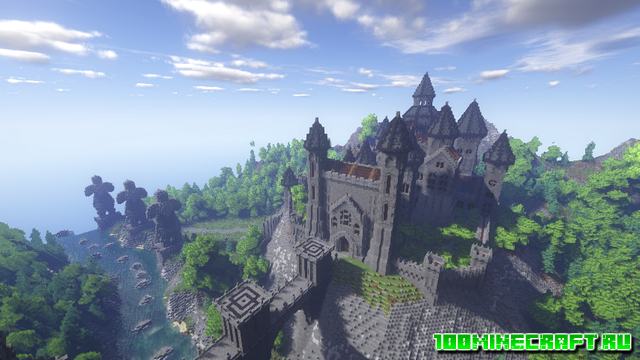 Карта Castle and Tower для Майнкрафт 1.16.5