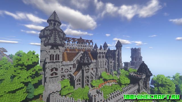 Карта Castle and Tower для Майнкрафт 1.16.5
