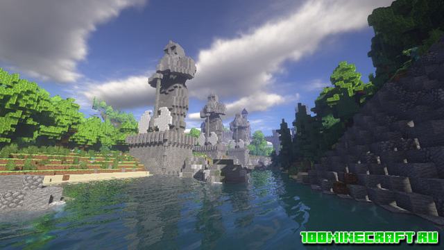 Карта Castle and Tower для Майнкрафт 1.16.5